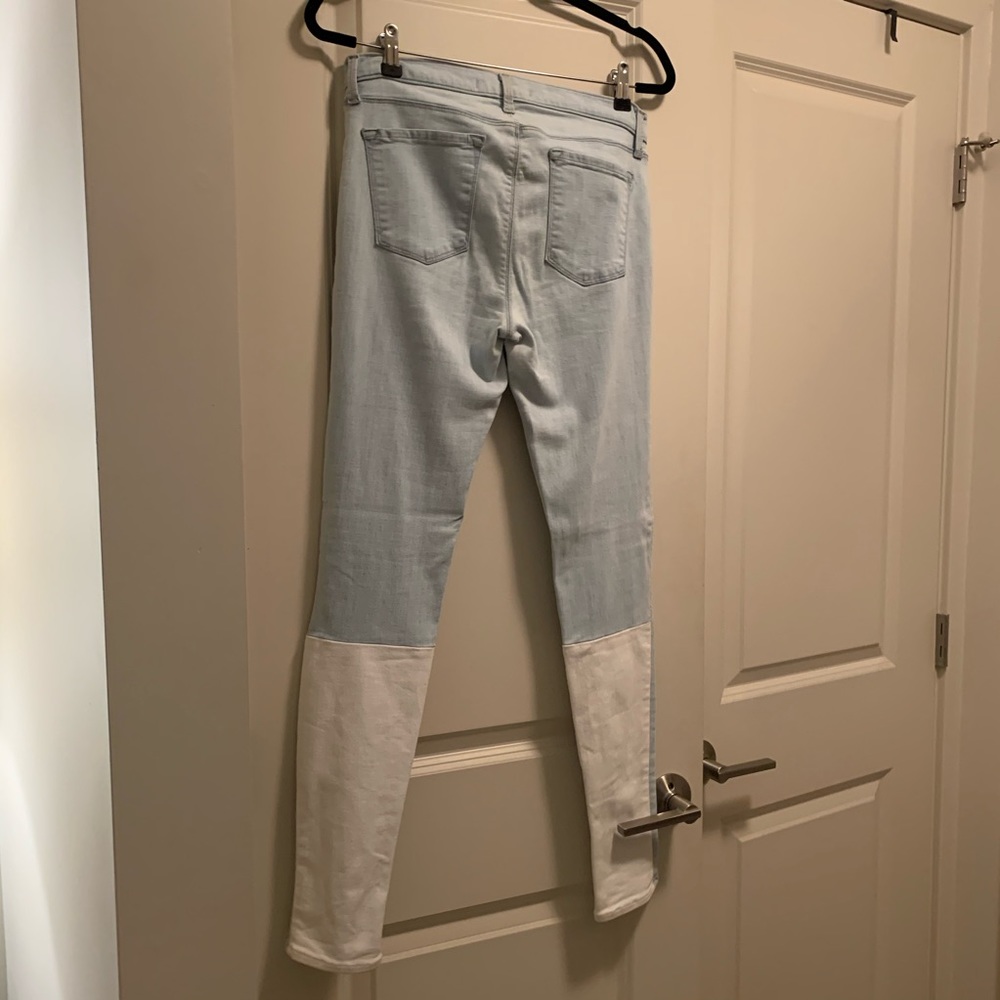 J Brand Stepped Back Skinny Jeans dual tone!